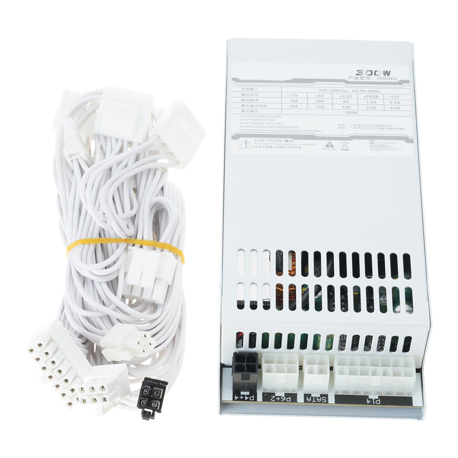 300 W vollmodulares kleines 1U Netzteil mit intelligenter Lüftersteuerung, leise für Gehäuse und kleine Server Server Stromversorgungslösung