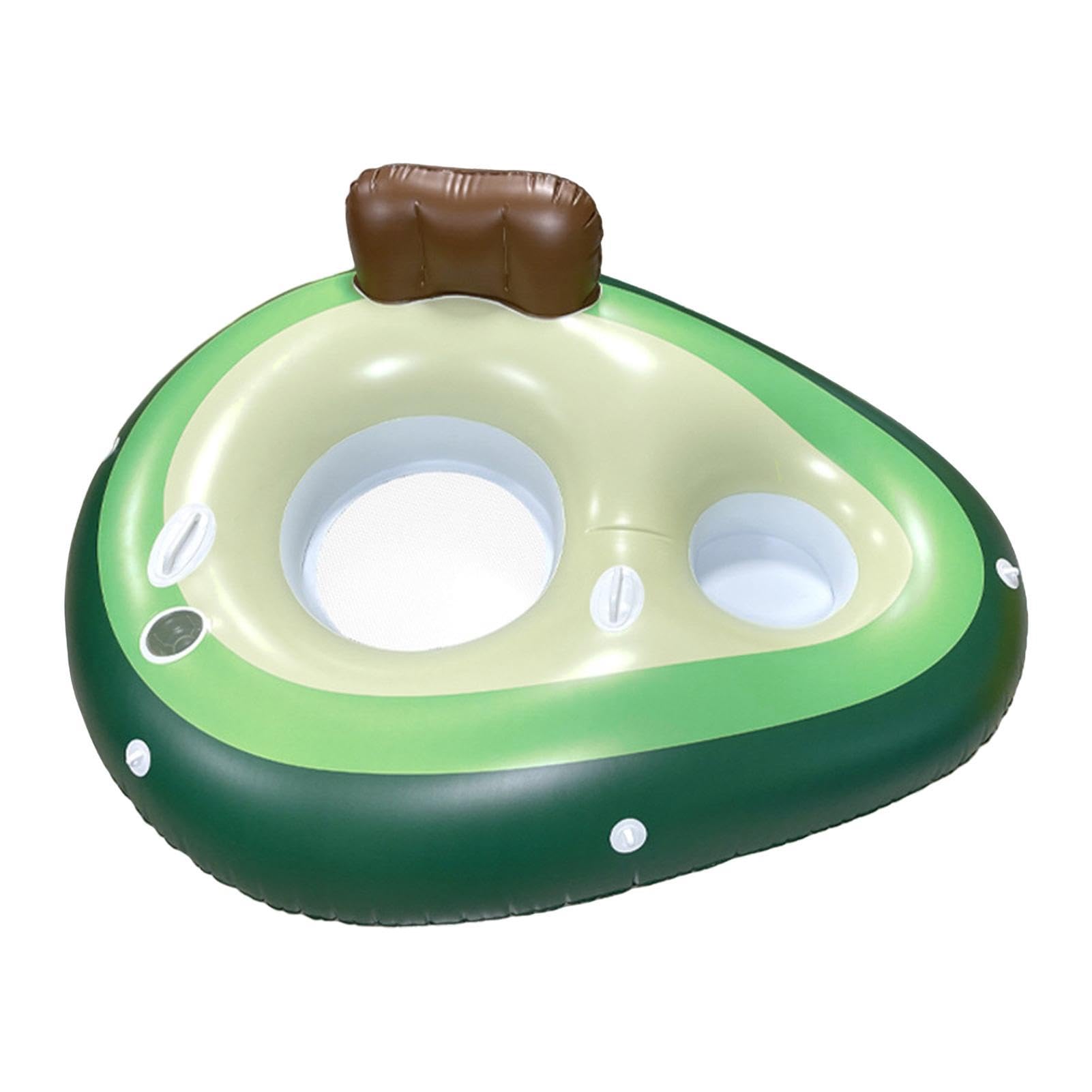 Colchón Inflable De Aguacate para Piscina, Hamaca De Agua para Adultos Y Niños, Colchón Inflable para Verano Y Fiestas En La Piscina