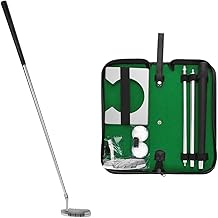 Golf Putter Set, Indoor Golf Putting Cup, Golf Training Club, Golf Ball Set with Bag, Golf Putting Practice Gift Set