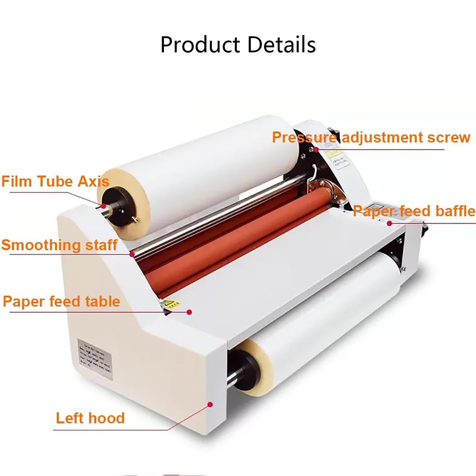 Laminatore a Caldo e a Freddo, Macchina per laminazione con Display Digitale a Doppio Lato, Controllo Elettronico della Temperatura, Larghezza Massima 350 mm