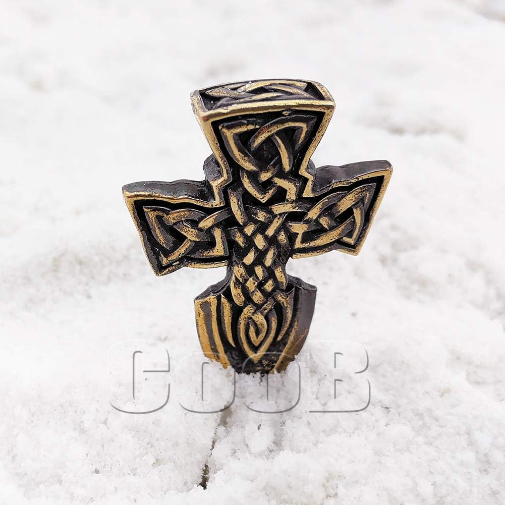 CooB 1Pcs/Lot EDC Paracord Bead, Pendant, Charm, Knife Lanyard Bead Celtic Cross. DIY Paracords Beads for Paracord Lanyards Accessories
