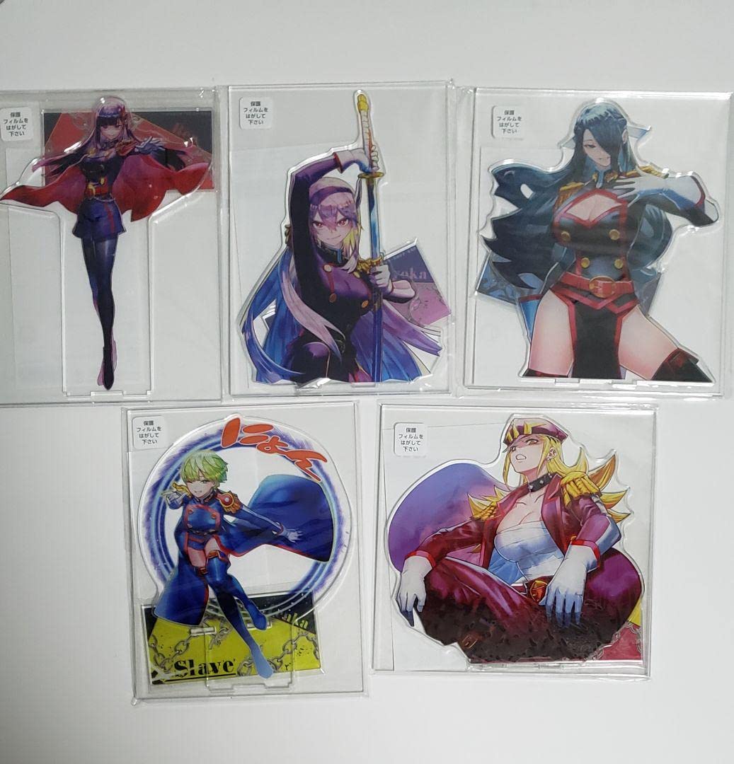 魔都精兵のスレイブ アクリルMEGAフィギュア 5点セット 魔都精兵のスレイブアクリルMEGA フィギュア5種セット