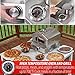 Deco Chef Propane Gas Outdoor Pizza Oven and Grill, includes Peel, Stone, Grill Rack, and Built-in Thermometer, Stainless Steel