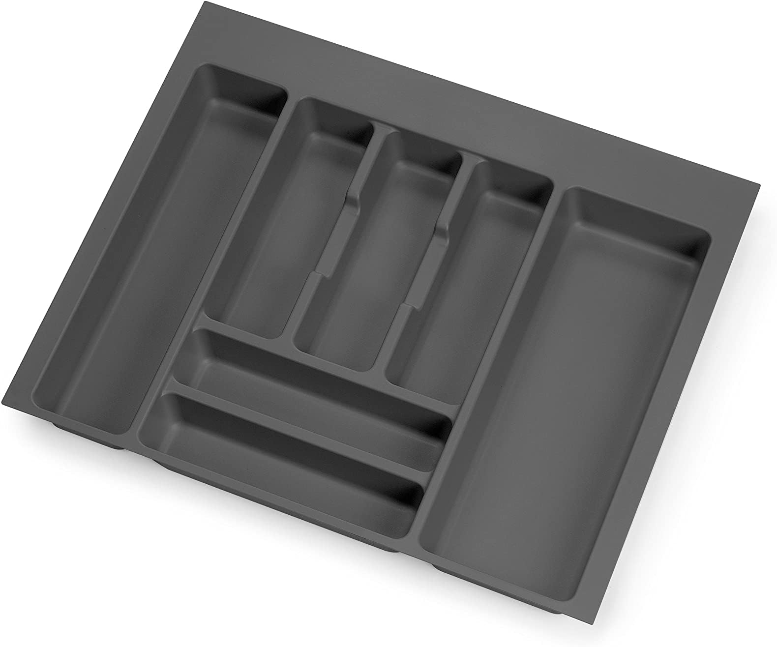 Solmer LTD Optima Cutlery Tray Inserts Kitchen Drawers Grey Plastic