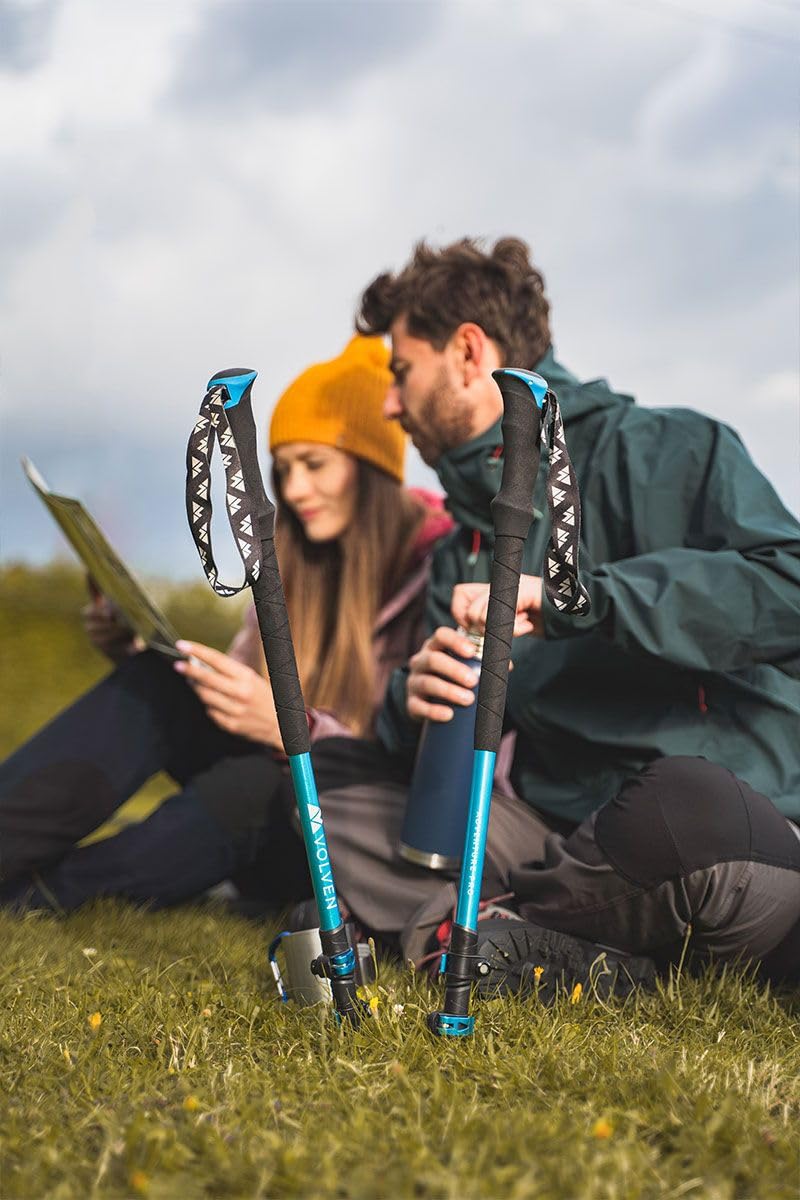 Kije trekkingowe Adventure Pro - Niebieski