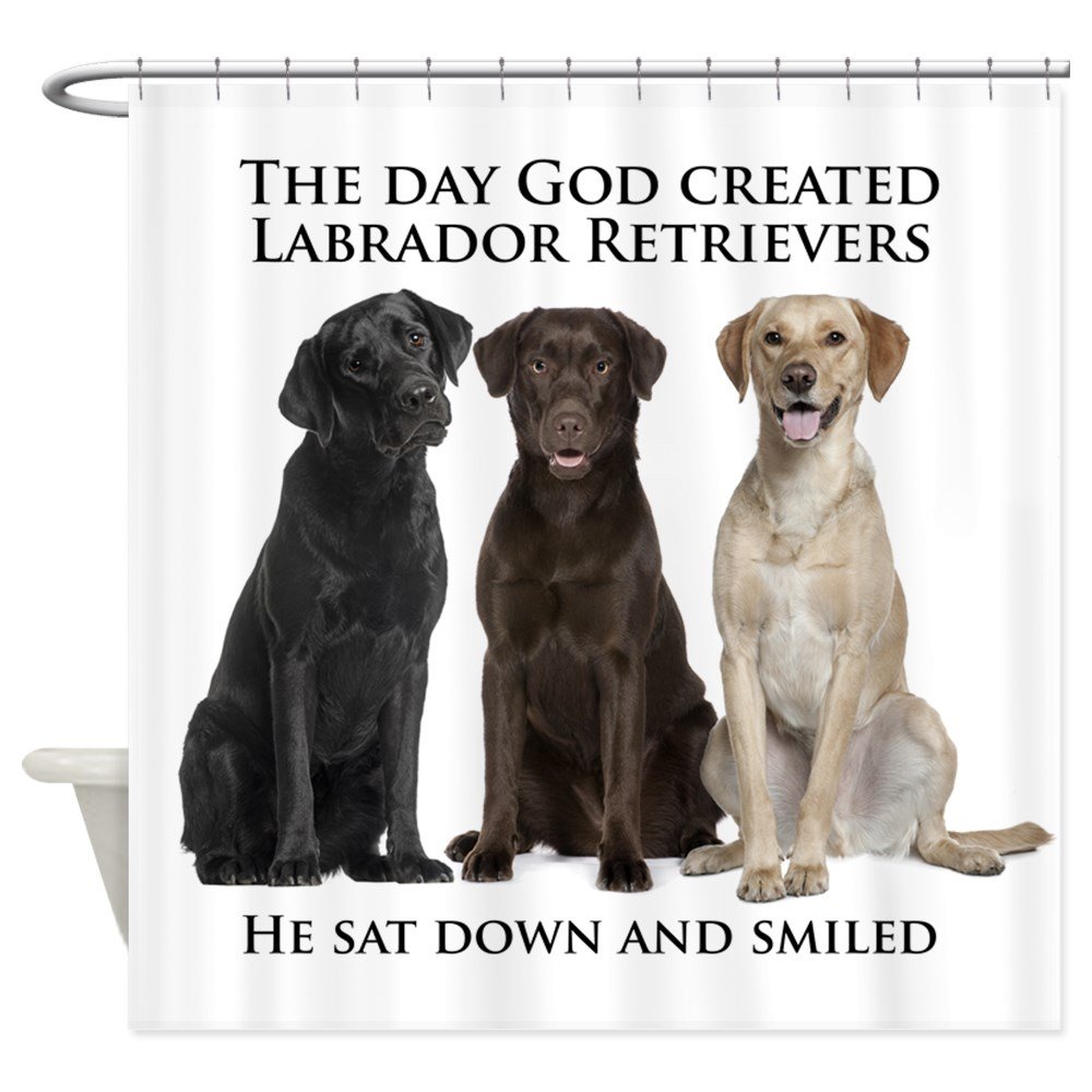 CafePressCreation of Labs Decorative Fabric Shower Curtain