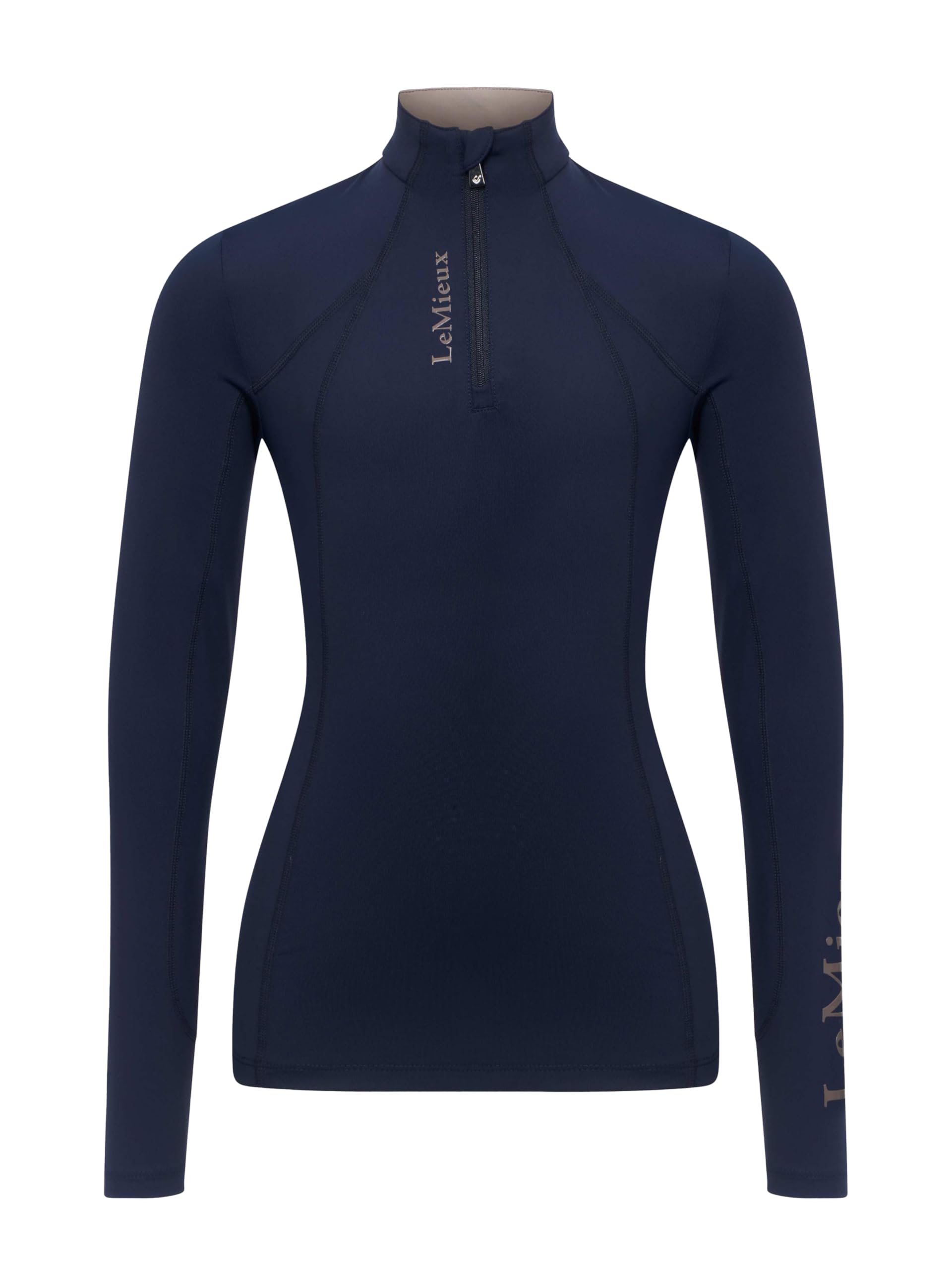 LeMieux Young Rider Classique Base Layer - Childrens Equestrian Horse Riding Long Sleeve Top - Navy - 13-14years