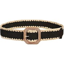 Women's Braided Belt Fashion Boho Web Belts Raffia Travel Casual Thick Summer Beach