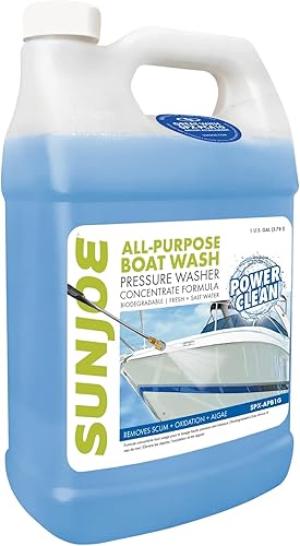 Sun Joe SPX-APBW1G - Lavado de barcos multiusos, seguro para fibra de vidrio, madera, metal y más, 1 galón