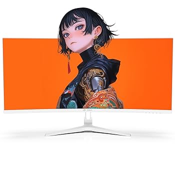 新品未使用CRUA 34インチ ゲーミングモニター UWQHD Amazon.co.jp: CRUA 湾曲 ゲーミング モニター 34インチ UWQHD