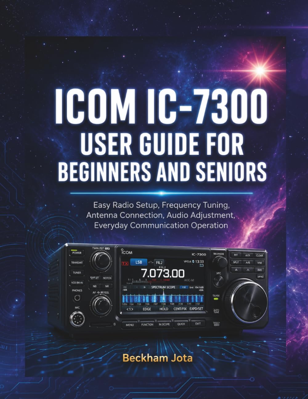 ICOM IC-7300 USER GUIDE FOR BEGINNERS AND SENIORS: Easy Radio Setup, Frequency Tuning, Antenna Connection, Audio Adjustment, Everyday Communication Operation