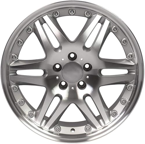 Miniatura 2 de OE Wheels MB09 Llanta de 18 pulgadas para Brabus Style 5x112, 18x8.5, plateado brillante mecanizado (1)