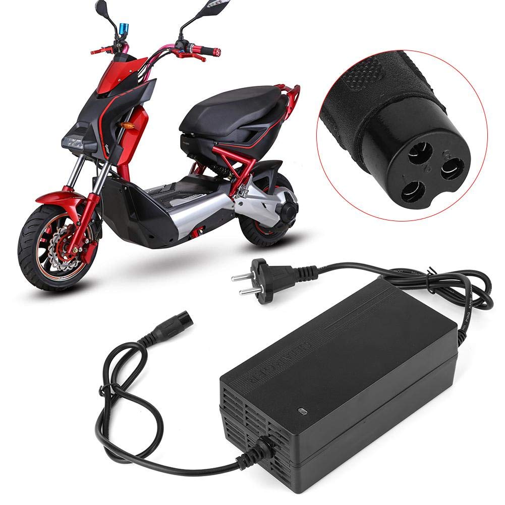 Cargador de batería de 24V 1 8A Cargador de batería de Plomo ácido para Coche de 3 Pines para Scooter eléctrico ATV Enchufe de la UE 90 230V, de Carga y Arranque