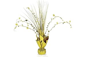 Amscan Gold Foil Spray Table Centerpieces - The Perfect Table Decor for Your Party