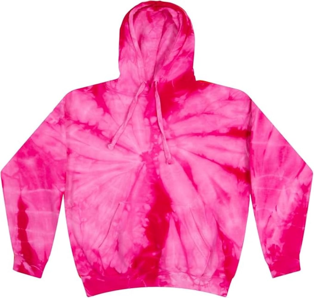 Colortone Tie Dye Pullover Hoodies for Women and Men - Classic Fit Sweatshirts