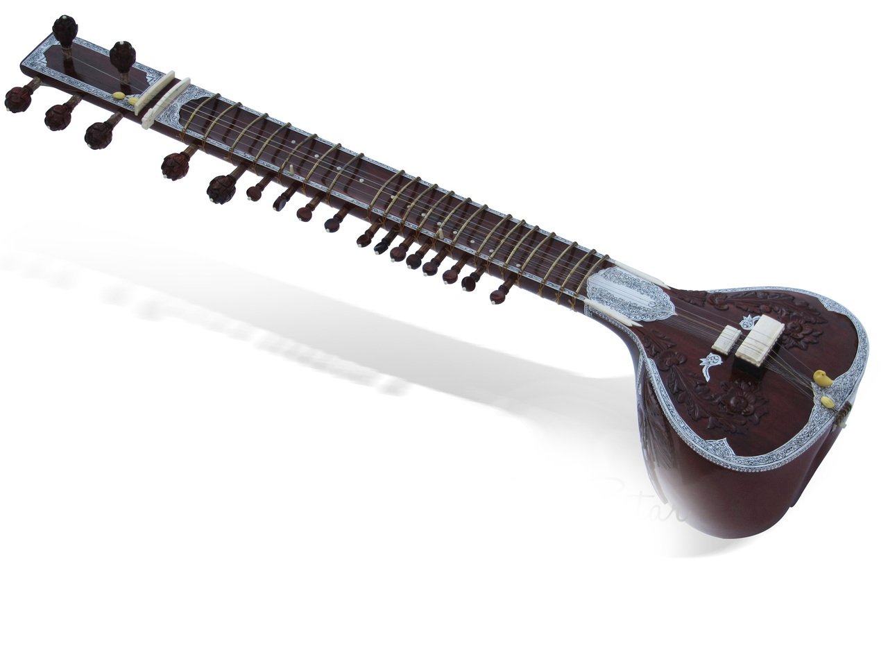 SG Musical sitar, kharaj pancham, gulab patta