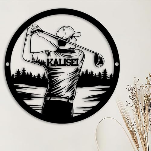 Miniatura 2 de Jugador de golf personalizado colgante LED luz nocturna nombre de golf personalizado letrero de neón jugador de golf regalo temático Golf swing