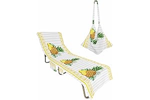Pineapple Beach Chair Cover: Summery Vibes for Your Outdoor Oasis
