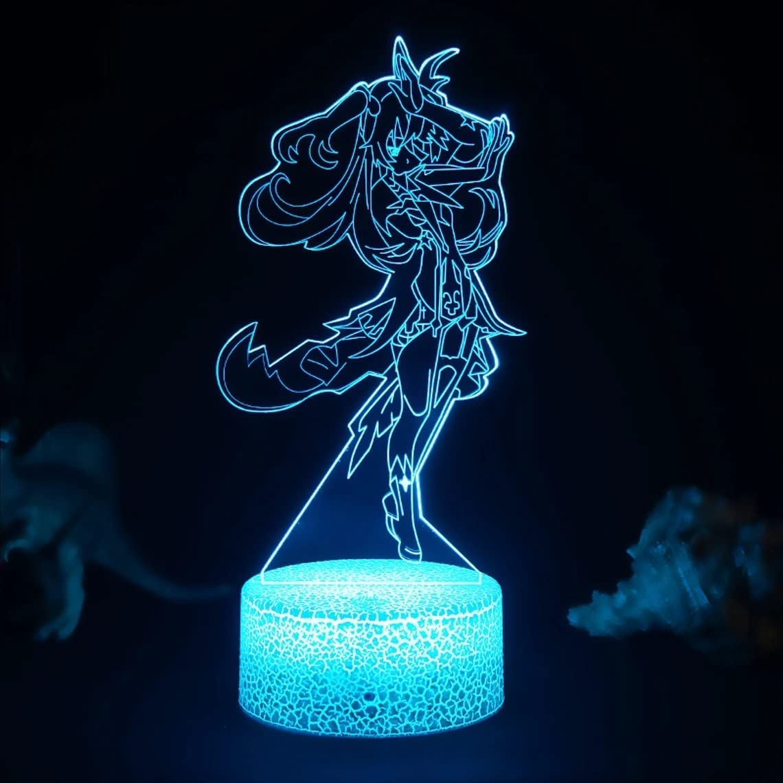 SANXDI Anime Night Light Game Character Illusion 16 Colores Cartoons Merch Lamp Kids Room Decoration Birthday Christmas Gifts for Boys Girls