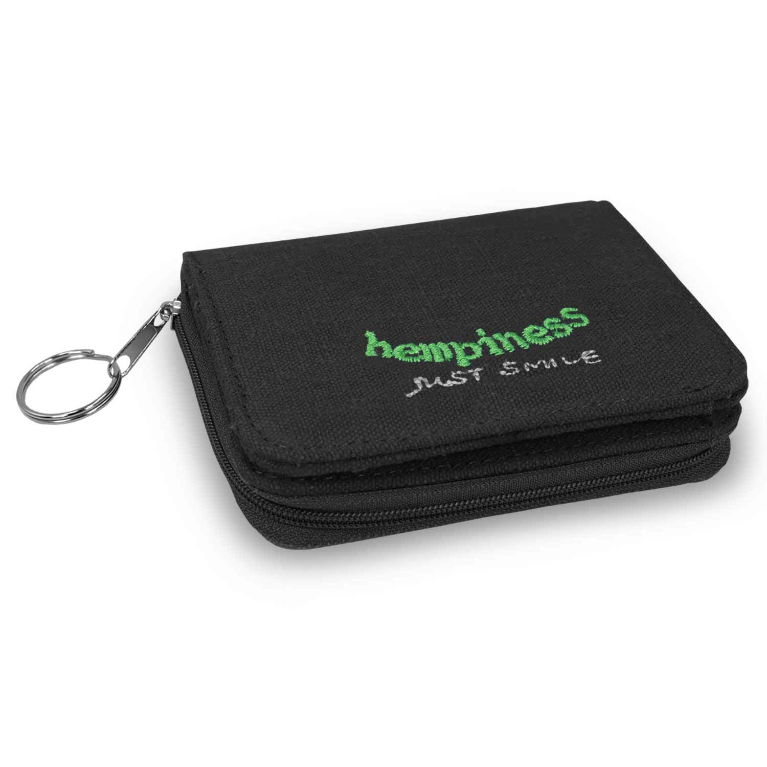 Hempiness Organic Hemp Bi-Fold Wallet Black