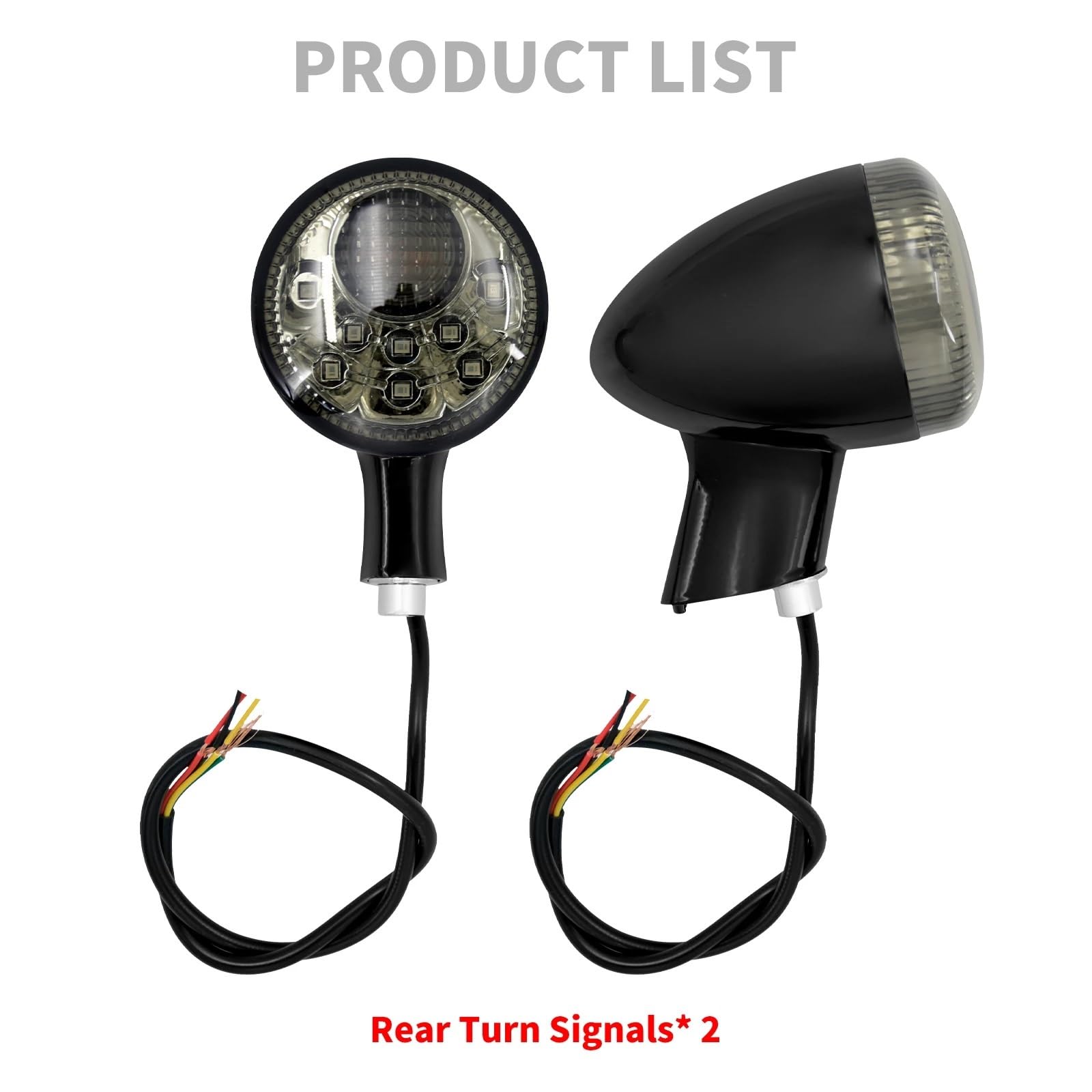 Lampa LED do kierunkowskazów motocyklowych pasuje do Harley Sportster XL1200 883 Iron Forty Eight Super Low 1992-23(Turn Signals Light A)