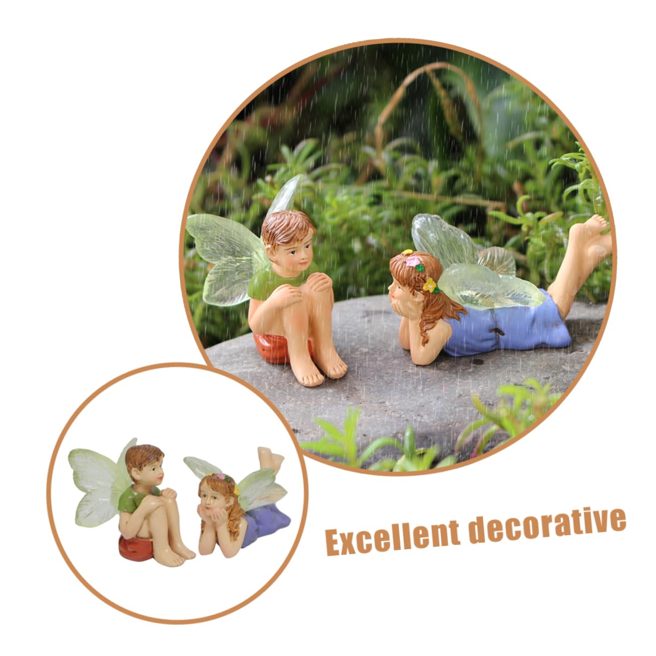 BESPORTBLE 8stücke Teiliges Resin Fairy Statue Zauberhafte Miniaturfiguren Für Garten Bürodekoration Langlebig Und Kreativ Gestaltet Für Gartenliebhaber Und Deko-Fans
