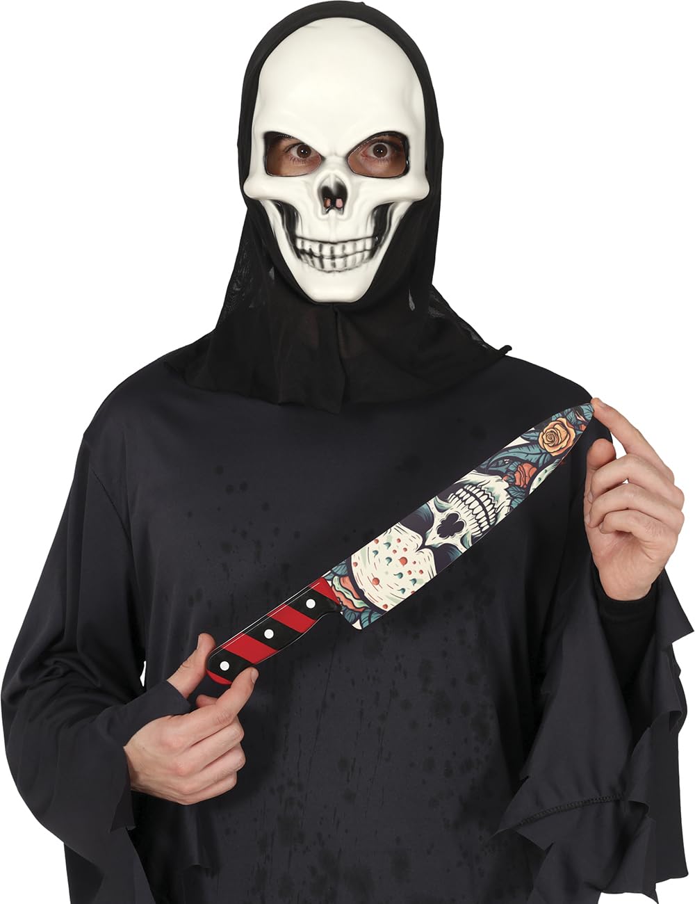 FIESTAS GUIRCA | Skull Knife (37 cm) - Toy Weapon for Assassin Costume for Halloween and Horror Parties - Ideal Accessory for Adults and Children - Multicoloured — image 1