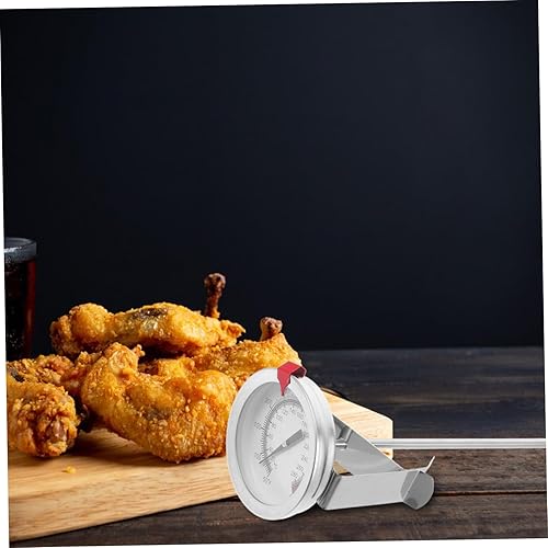 Miniatura 5 de Termómetro de acero inoxidable para cocinar con esfera de 8.49 pulgadas con lectura instantánea para pavo y carne a la parrilla, medición precisa de