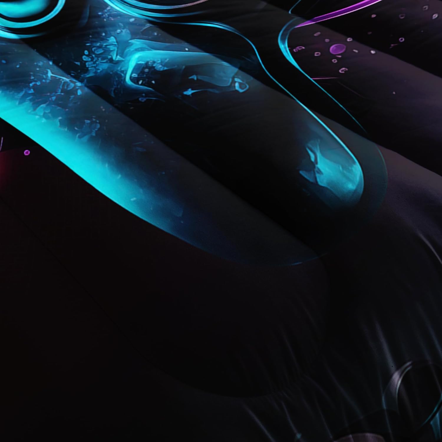 Gamer Comforter Set for Boys Queen Size - Video Game Bedding, Neon Gaming Room Decor - Image 5