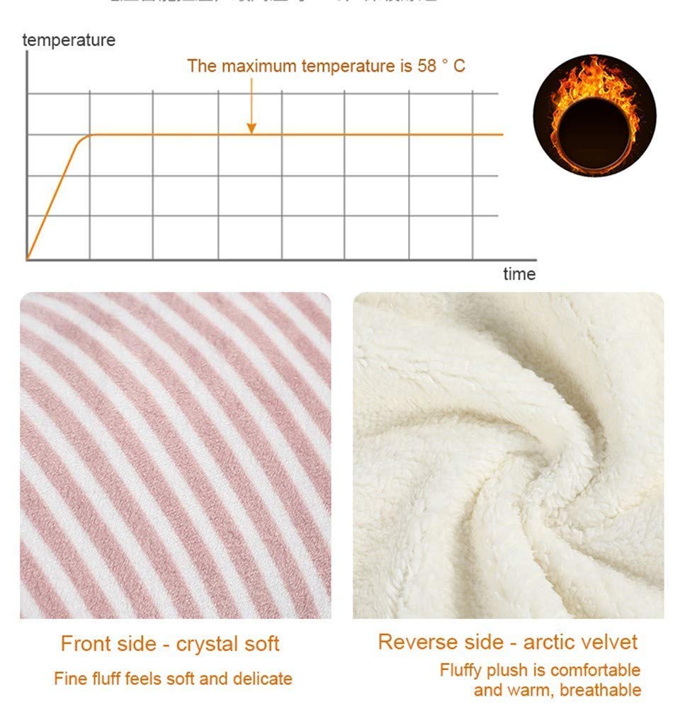 Calefacción USB Beber Calor Manta Eléctrica Manta Eléctrica Franela Lavable para Rodilla Manta Inalámbrica Manta Térmica Invierno