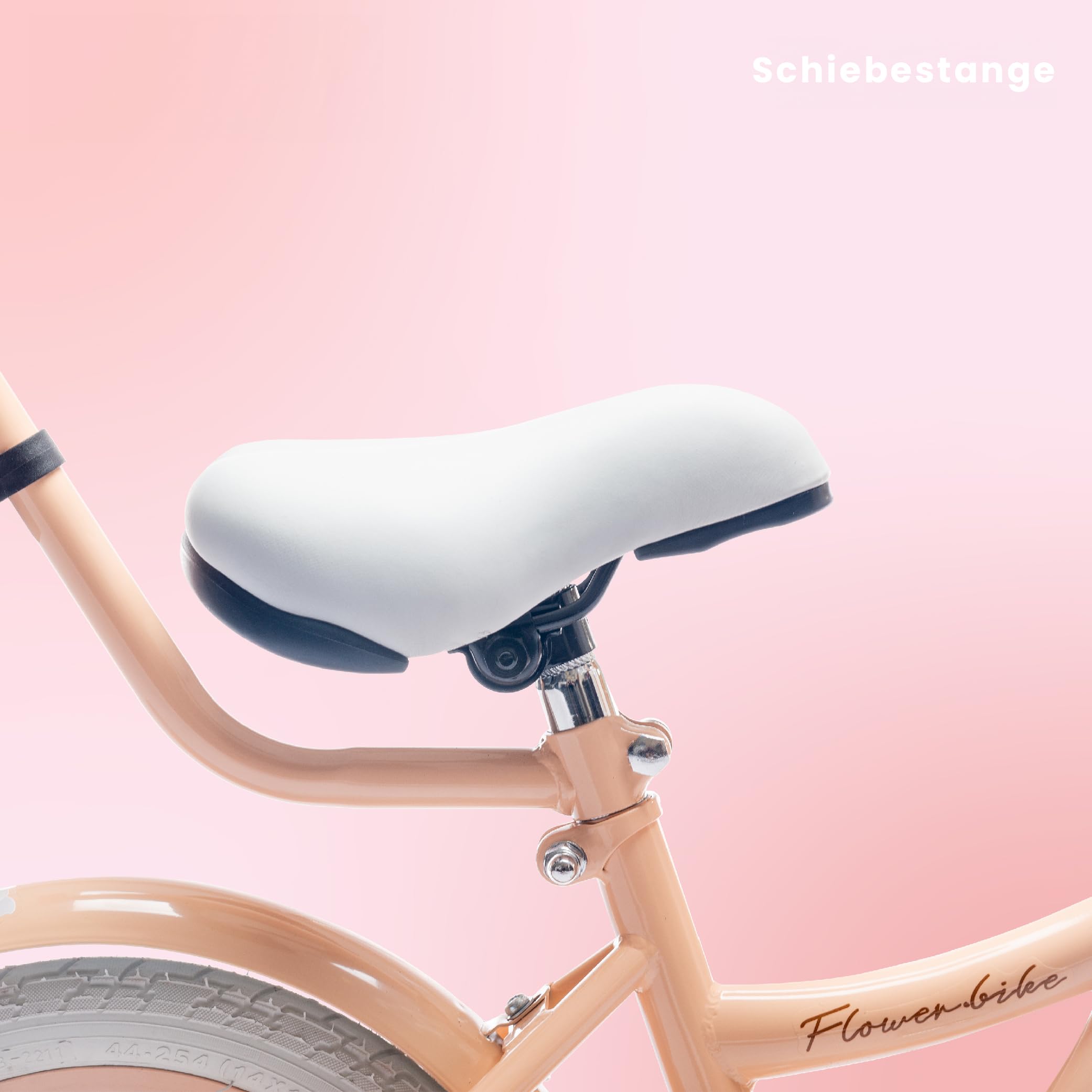 sun baby Flower Bike Kinderfahrrad Mädchen 12/14/16 Zoll, mit Stützrädern, Abnehmbarer Schubstange, Korb, Klingel, Rücktrittbremse & V-Brake, für Kinder ab 2 Jahre