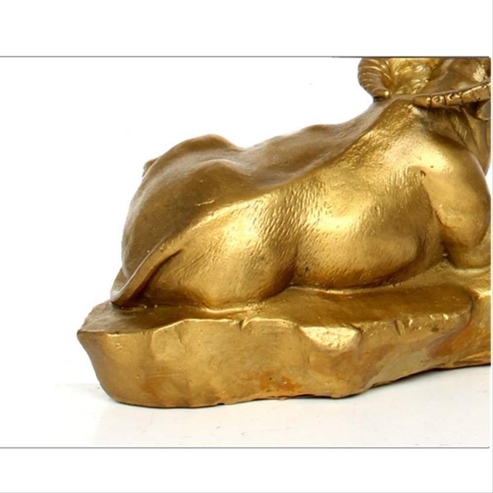 Wół rzeźba artystyczna chiński zodiak statua bydła figurka zwierzątko sztuka z mosiądzu i rękodzieło dekoracja domu Feng Shui
