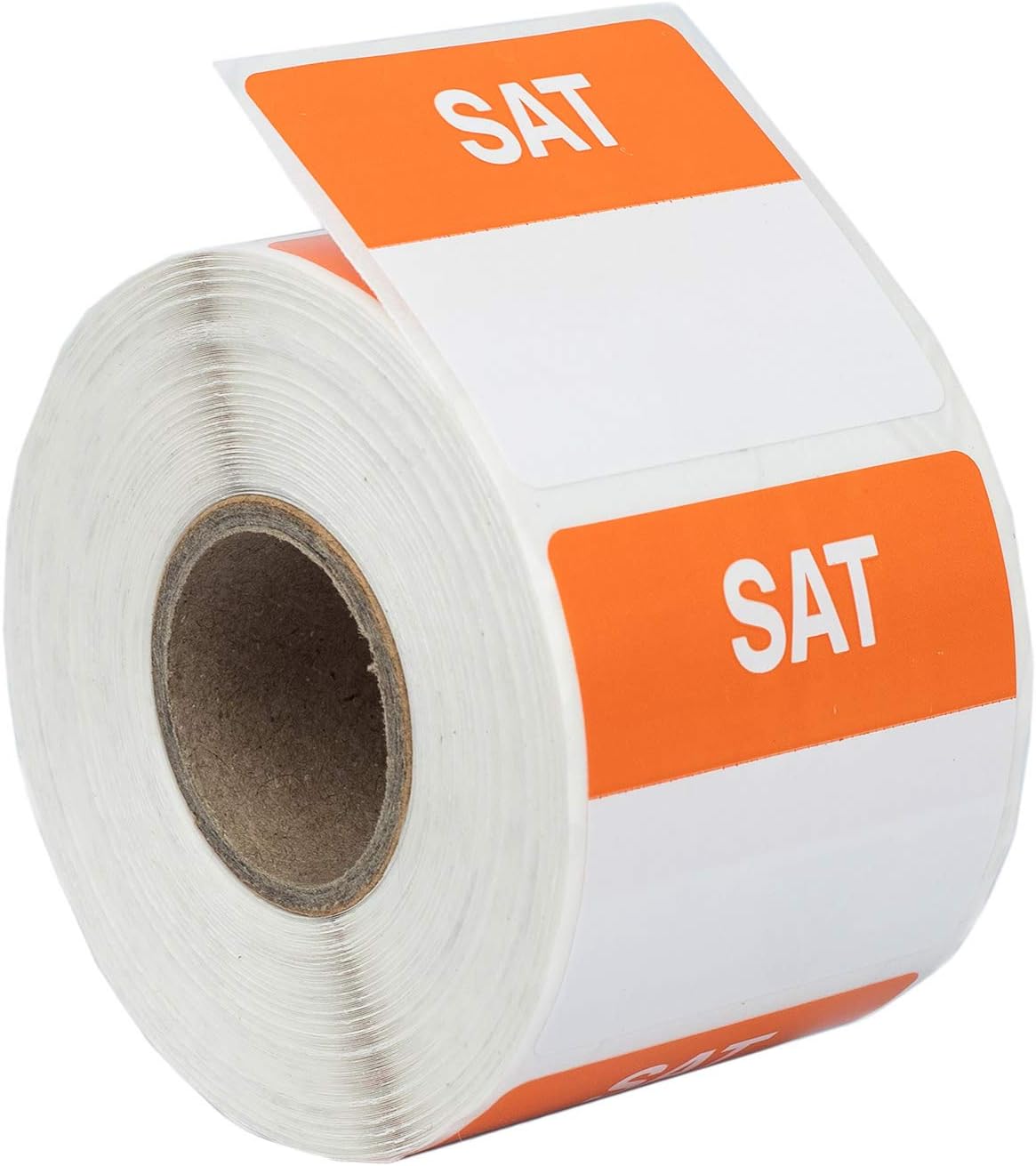 14 Sets of Day of The Week Labels, Monday Through Sunday, Multicolored, 500 Labels per roll, 1-9/16" x 1-9/16" or 40mmx40mm (98 Rolls, 14 per Day)