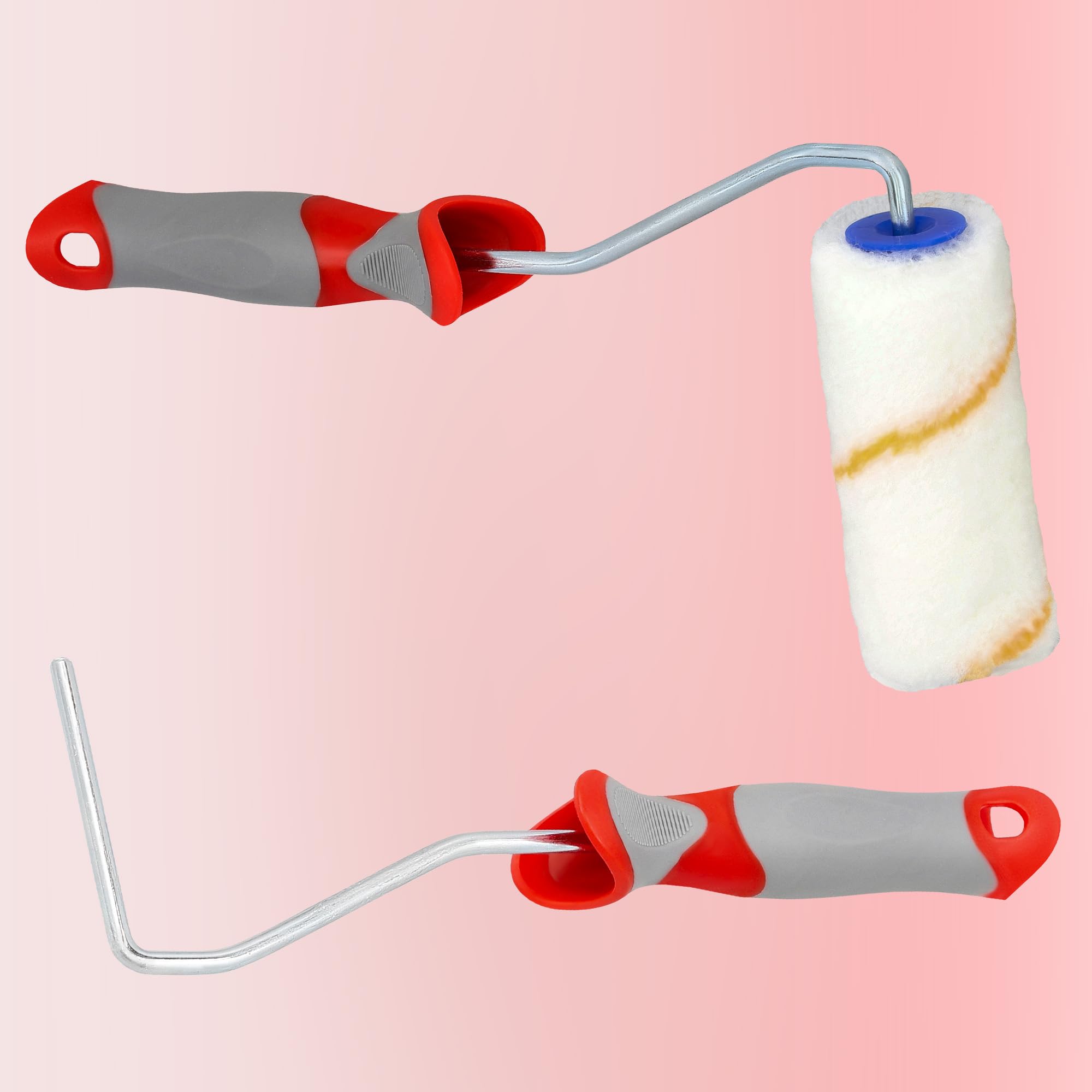 KOTARBAU® Lot de 10 rouleaux de peinture - Avec manche en caoutchouc - Pour travaux de peinture et de rénovation - 100 mm