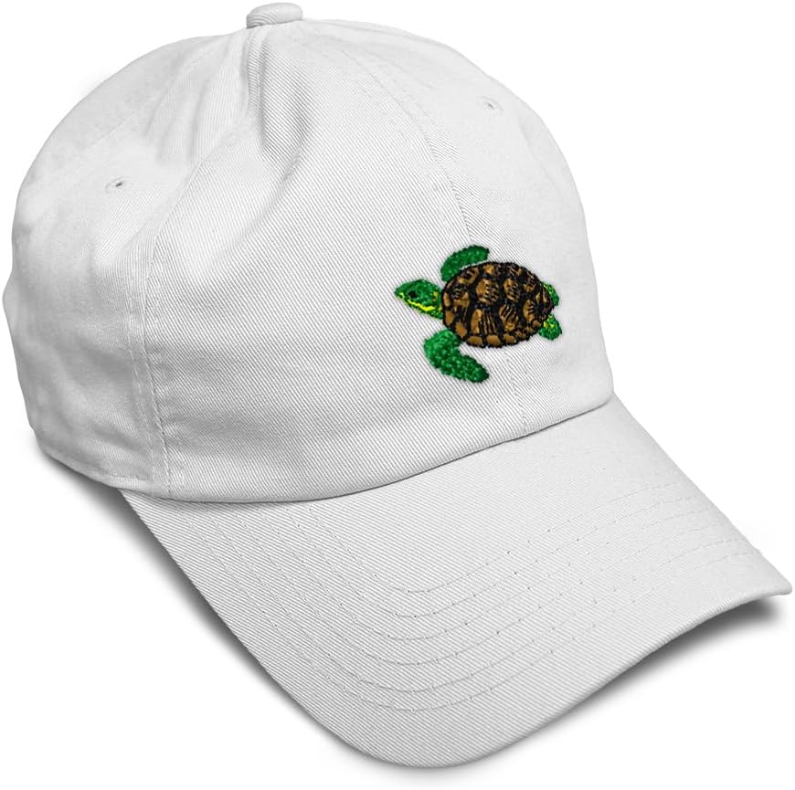 Custom Soft Baseball Hat Embroidered Dad Hat Sea Turtle A Embroidery Men & Ladies Baseball Cap Cotton