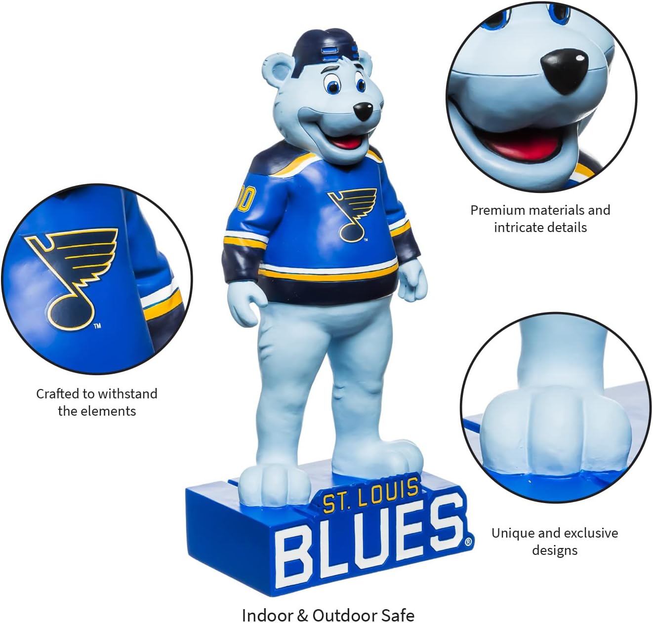 Evergreen Enterprises NHL St. Louis Blues Mascot DesignGarden Statue, Team Colors, One Size