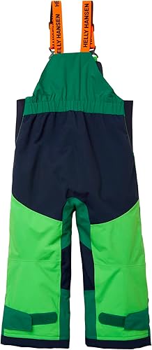Miniatura 2 de Helly-Hansen Pantalones de esquí unisex para niños, con aislamiento, impermeables, resistentes al viento, transpirables, babero