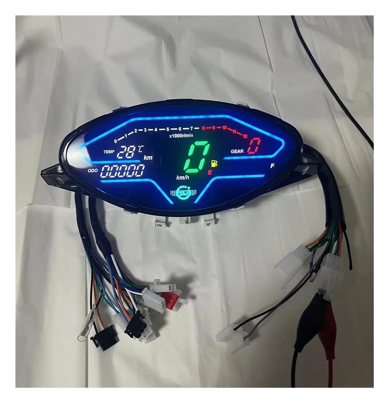 Compteur kilométrique Accessoires D'affichage D'écran D'instrument De Moto Pour SMASH 110 Tableau Bord LED Numérique Compteur Vitesse RPM