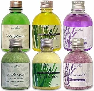 Kit 3 Sais De Banho E 3 Espumas P/banheira Ofuro Relaxante