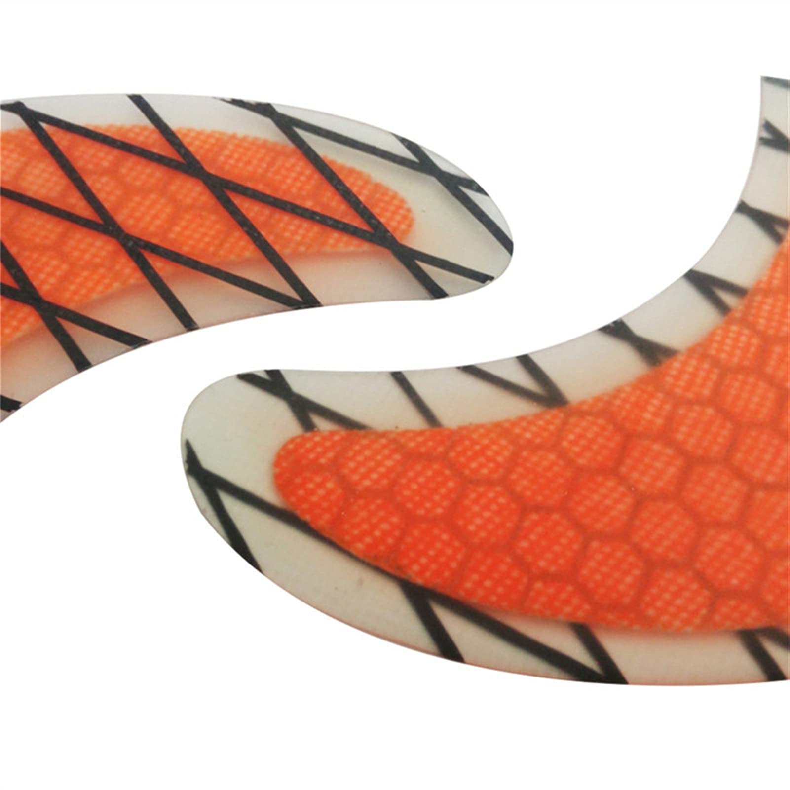 Aleta de tabla de surf G5 Fibra de carbono naranja Cola de tabla de surf Troudón Tabla de suspensión FIN FIN Honeycomb Fin,Alta velocidad
