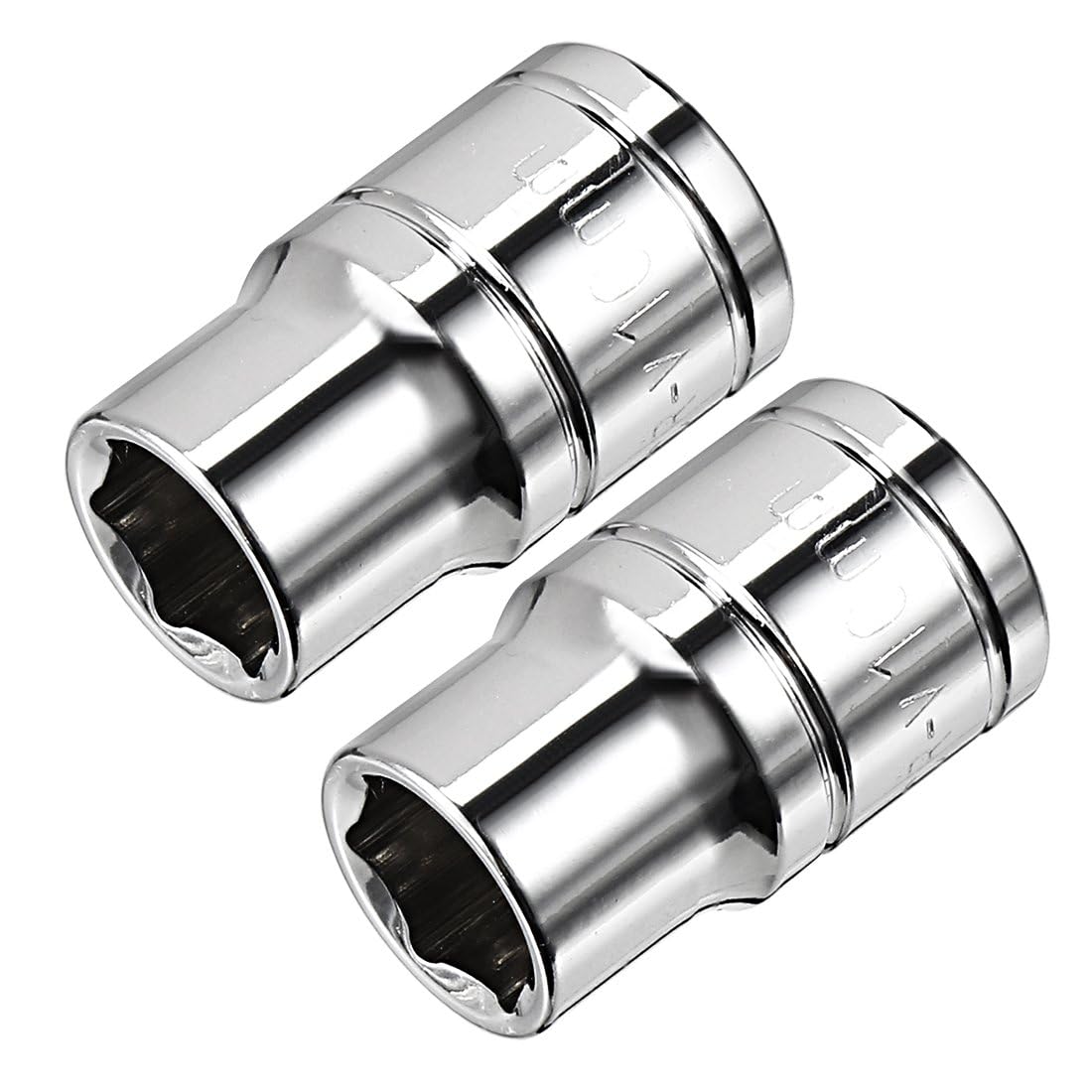 TA-VIGOR 2Pcs 3/8-Inch Drive 10mm 6-Point Shallow Socket, Metric, Cr-V Drive Socket for Auto Repairing and Household
