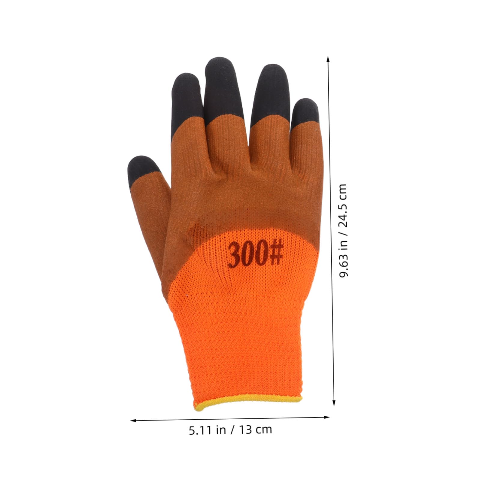 Cabilock 10 Paires de protection du travail chaud de travail par temps froid Orange