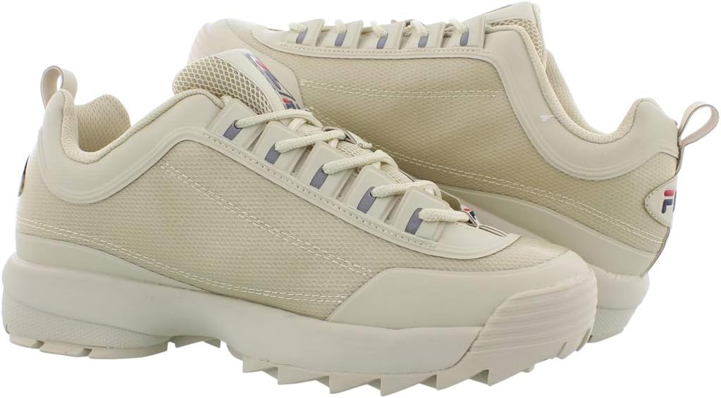 Fila Men's Disruptor II No-Sew Sneakers Fcream/Fcream/Fcream 11