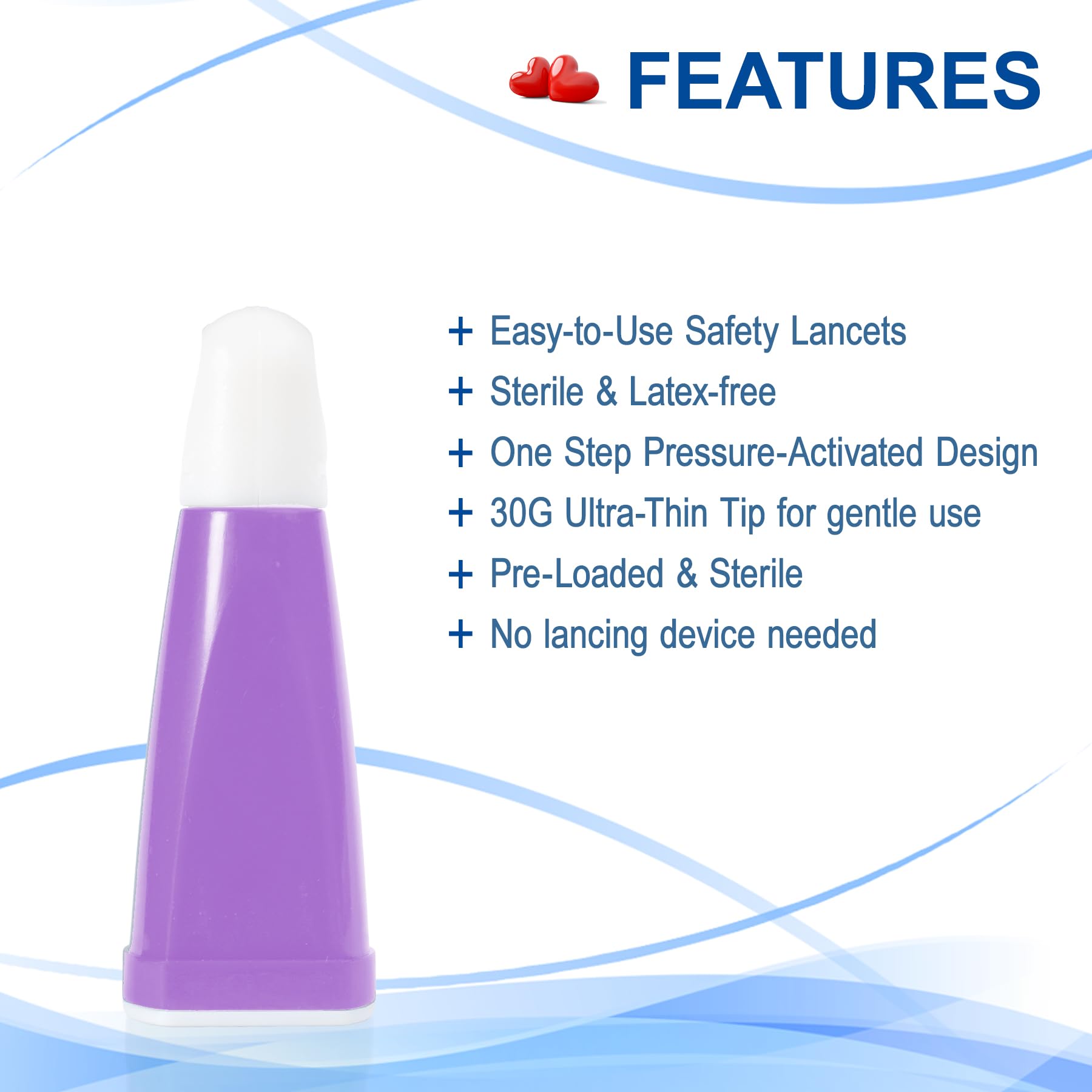 Sterile Lancets - 100 Count Box -2