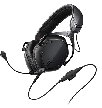 ميكروفون V-MODA BoomPro | للألعاب والاتصالات | سلكي - مقبس 3.5 مم | ذراع مرن | وحدة تحكم قابلة للتثبيت مع زر كتم الصوت وعجلة التحكم في مستوى الصوت | أسود