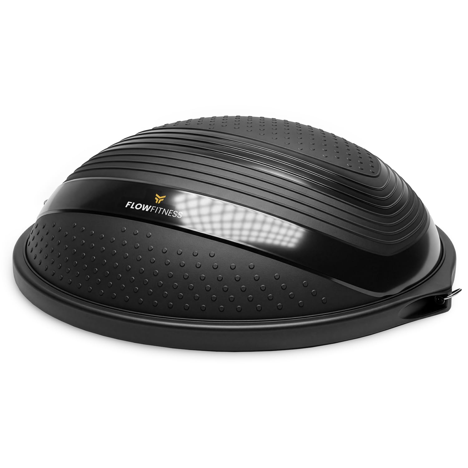 Balanstrainer Pro 63 cm – Balance Trainer mit Widerstandsbändern und Luftpumpe, Balance Board für Stabilitäts- und Koordinationstraining, Fitness Halbkugel bis 200 kg
