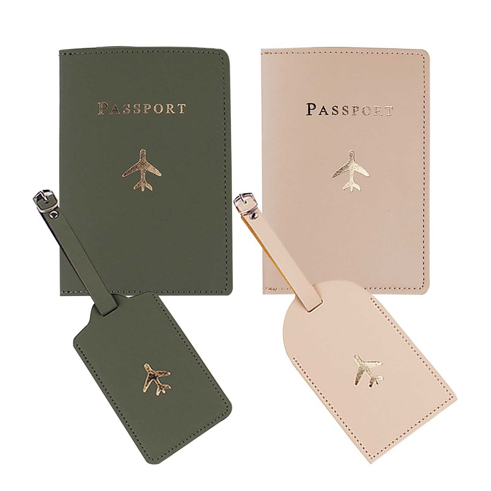 SnogisaPassport Wallets Travel Holder Set,his and her passport holder and luggage tags,Slim Waterproof Passport Case,newlywed travel gifts for Couples,Bridal Shower Gift