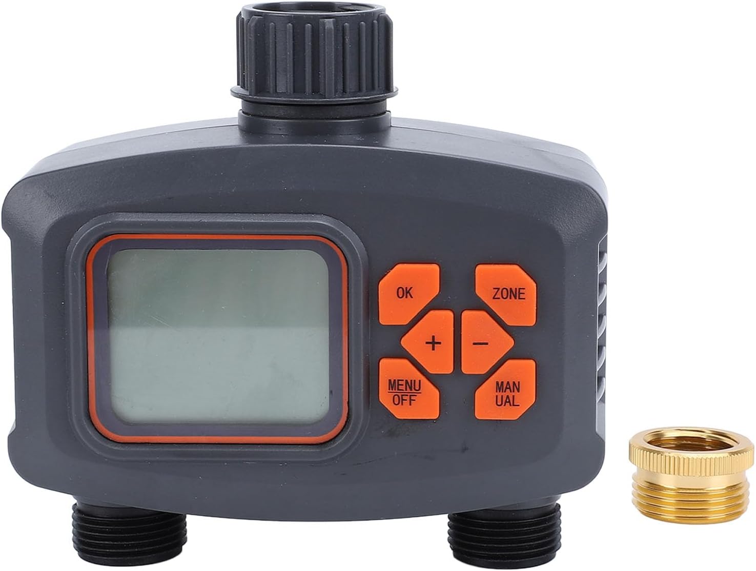 Digital 2 Outlet Hose Faucet Timer Programmable Sprinkler Timer for Yard Outdoor Watering Water Timer for Garden Hose