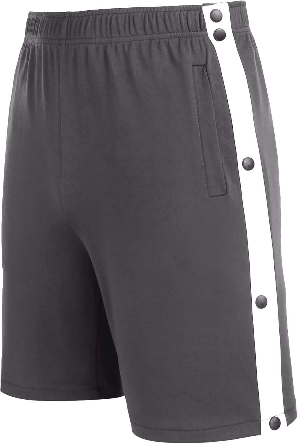 Tear Away Shorts for Men Post Surgery Adaptive Clothing Wide Leg Snap Loose Fit Shorts - Image 5