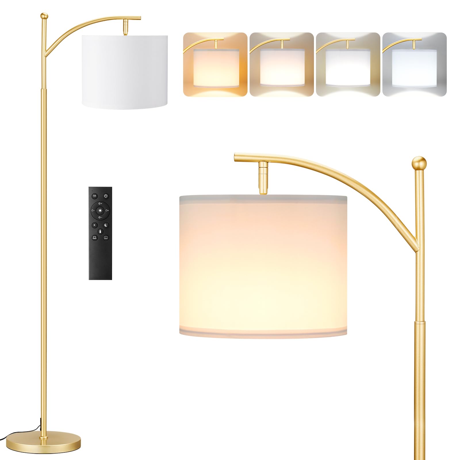 Aooshine Gold Floor Lamp